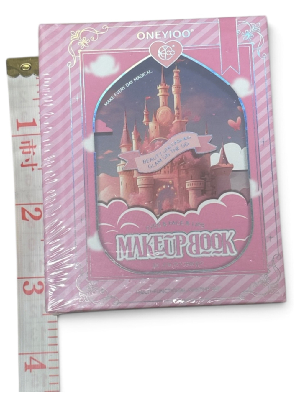 ONEYIOO Makeup Book Eyeshadow Palette One Size Pink White